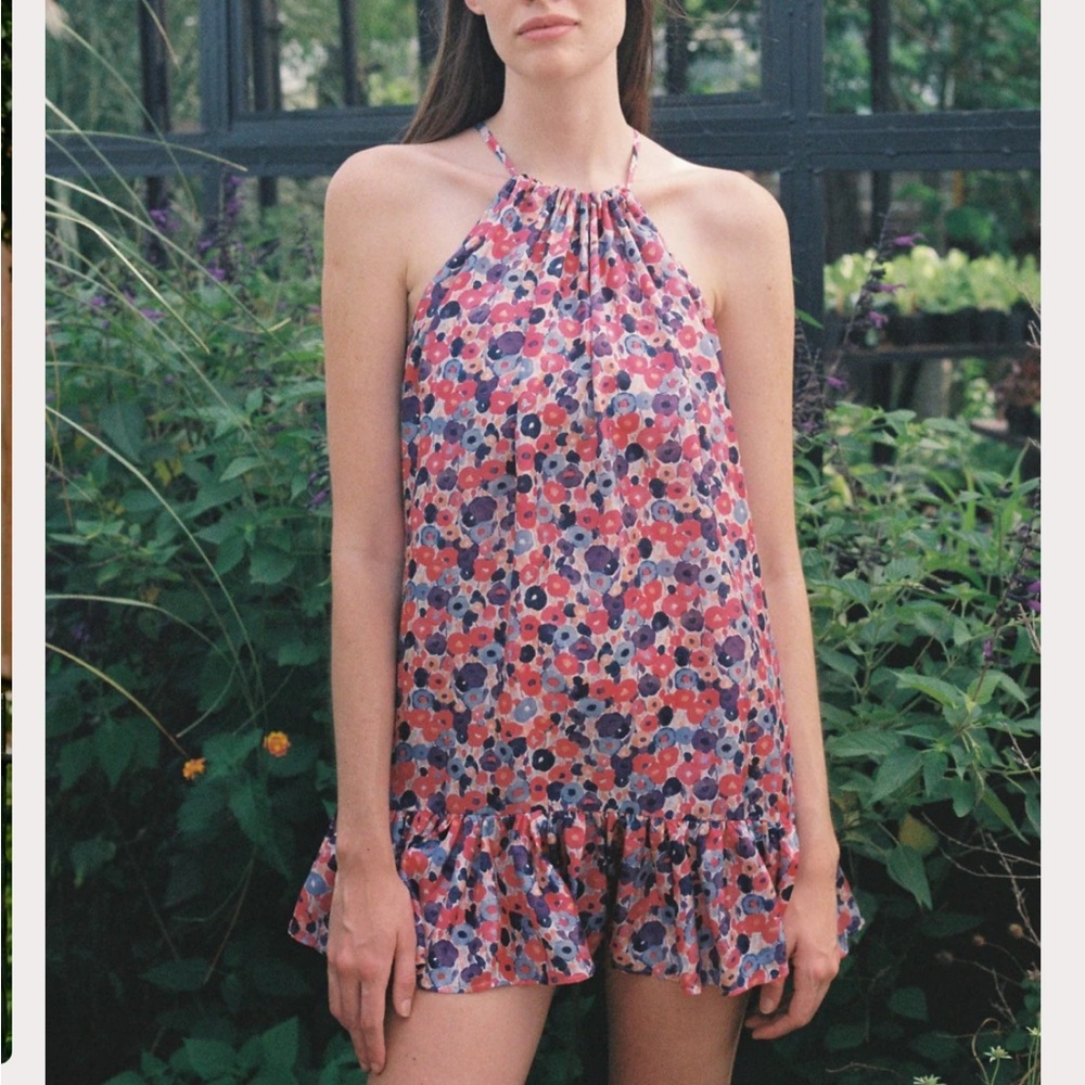 Maia Bergman 100% Silk Mini Dress size S